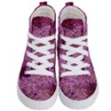 Pink Queen Anne s Lace Landscape Kids  Hi-Top Skate Sneakers View1