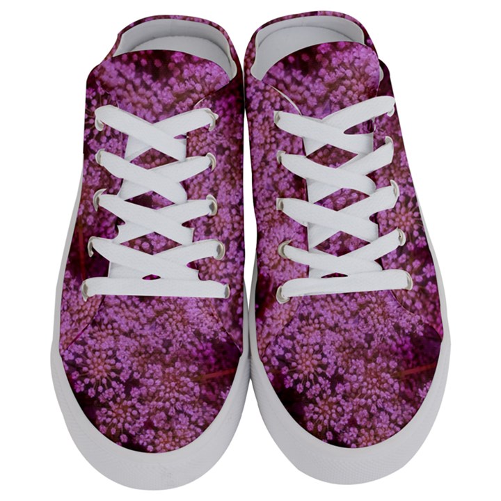 Pink Queen Anne s Lace Landscape Half Slippers