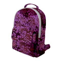 Pink Queen Anne s Lace Landscape Flap Pocket Backpack (large)