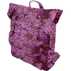 Pink Queen Anne s Lace Landscape Buckle Up Backpack