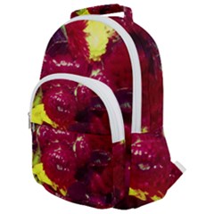 Sunflower And Cockscomb Rounded Multi Pocket Backpack