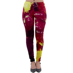 Sunflower And Cockscomb Lightweight Velour Leggings