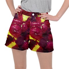 Sunflower And Cockscomb Stretch Ripstop Shorts