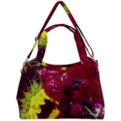 Sunflower And Cockscomb Double Compartment Shoulder Bag