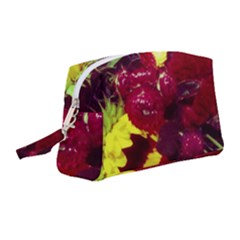 Sunflower And Cockscomb Wristlet Pouch Bag (medium)