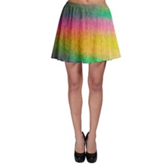 Rainbow Streaks Skater Skirt by okhismakingart