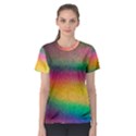 Rainbow Streaks Women s Sport Mesh Tee View1