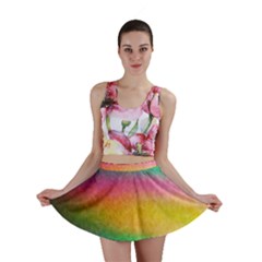 Rainbow Streaks Mini Skirt by okhismakingart