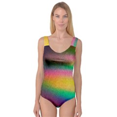 Rainbow Streaks Princess Tank Leotard  by okhismakingart