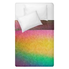 Rainbow Streaks Duvet Cover Double Side (single Size) by okhismakingart