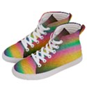 Rainbow Streaks Men s Hi-Top Skate Sneakers View2