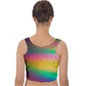 Rainbow Streaks Velvet Crop Top View2