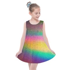 Rainbow Streaks Kids  Summer Dress