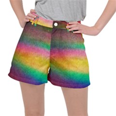 Rainbow Streaks Stretch Ripstop Shorts