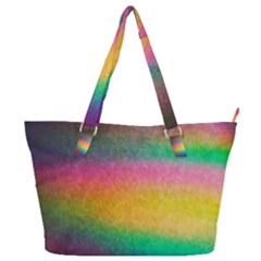 Rainbow Streaks Full Print Shoulder Bag