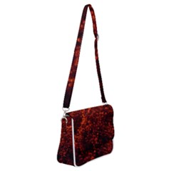 Red Goldenrod Shoulder Bag With Back Zipper by okhismakingart