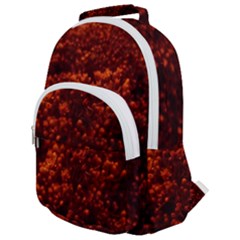 Red Goldenrod Rounded Multi Pocket Backpack