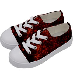 Red Goldenrod Kids  Low Top Canvas Sneakers by okhismakingart