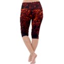 Red Goldenrod Lightweight Velour Cropped Yoga Leggings View4