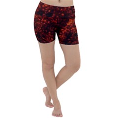 Red Goldenrod Lightweight Velour Yoga Shorts