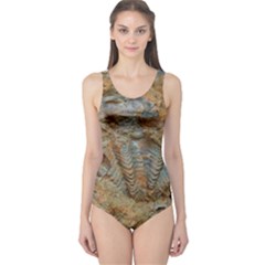 Shell Fossil One Piece Swimsuit by okhismakingart