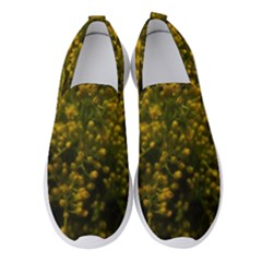 Yellow Goldrenrod Women s Slip On Sneakers