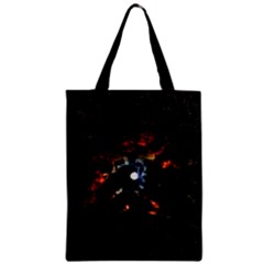 Moon Supernova Zipper Classic Tote Bag by okhismakingart