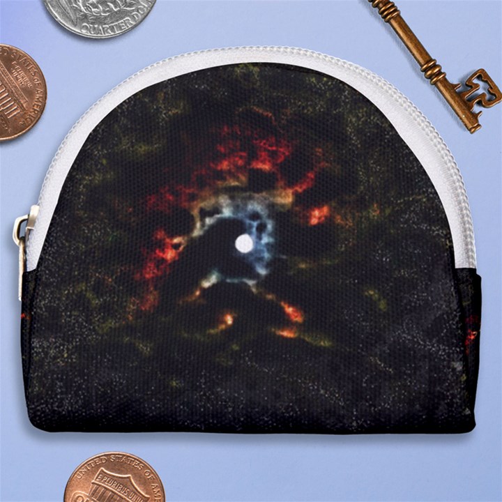 Moon Supernova Horseshoe Style Canvas Pouch