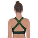 Green Goldenrod Cross Back Sports Bra View2