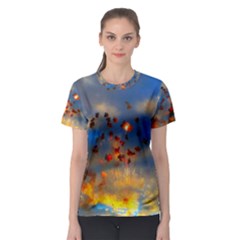 Football Fireworks Women s Sport Mesh Tee