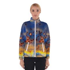 Football Fireworks Winter Jacket by okhismakingart