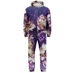 Soft Purple Hydrangeas Hooded Jumpsuit (men)  by okhismakingart