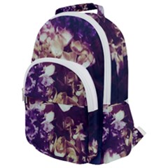 Soft Purple Hydrangeas Rounded Multi Pocket Backpack