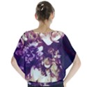 Soft Purple Hydrangeas Batwing Chiffon Blouse View2