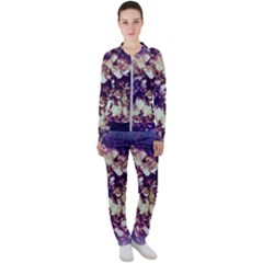 Soft Purple Hydrangeas Casual Jacket And Pants Set