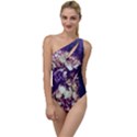 Soft Purple Hydrangeas To One Side Swimsuit View1