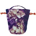 Soft Purple Hydrangeas Drawstring Bucket Bag View2