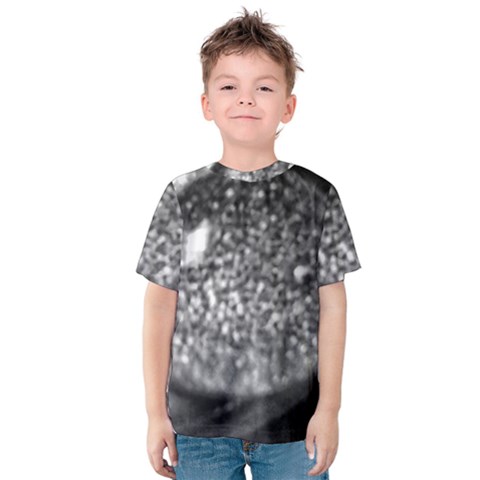 Black-and-white Water Droplet Kids  Cotton Tee by okhismakingart