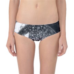 Black-and-white Water Droplet Classic Bikini Bottoms by okhismakingart