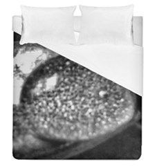 Black-and-white Water Droplet Duvet Cover (queen Size) by okhismakingart