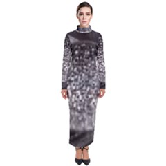 Black-and-white Water Droplet Turtleneck Maxi Dress by okhismakingart