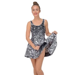 Black-and-white Water Droplet Inside Out Casual Dress