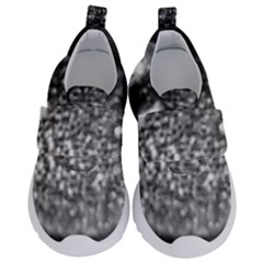 Black-and-white Water Droplet Kids  Velcro No Lace Shoes