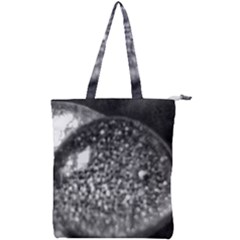 Black-and-white Water Droplet Double Zip Up Tote Bag