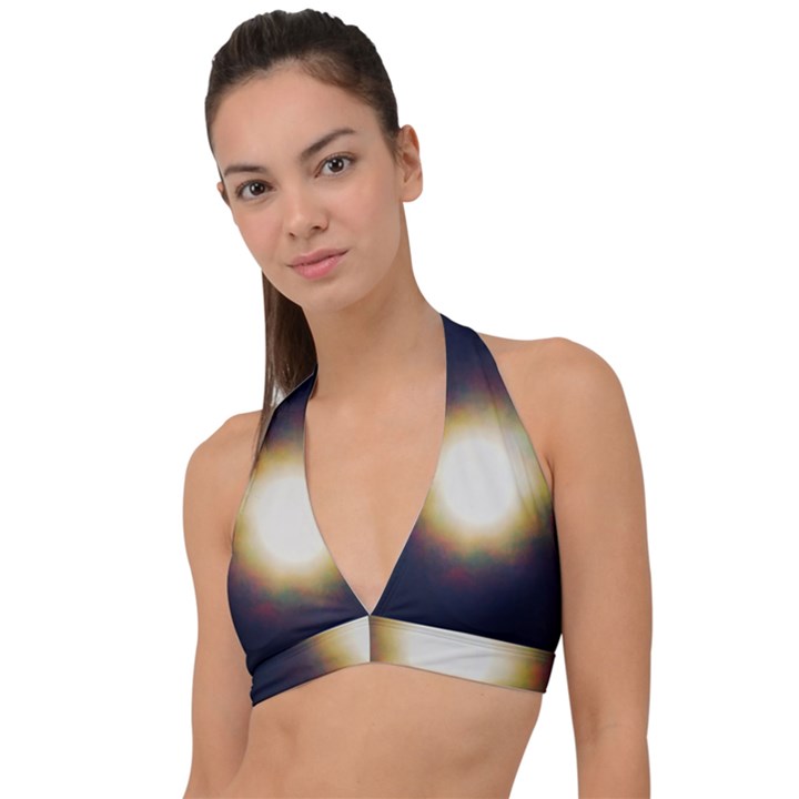 Bright Star Version One Halter Plunge Bikini Top