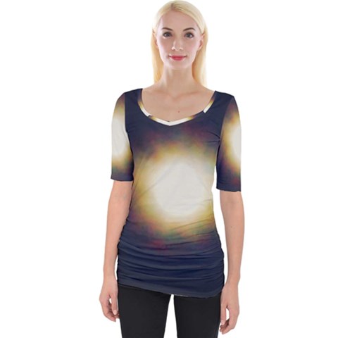 Bright Star Version One Wide Neckline Tee by okhismakingart