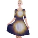 Bright Star Version One Quarter Sleeve A-Line Dress View1