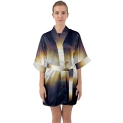 Bright Star Version One Quarter Sleeve Kimono Robe by okhismakingart