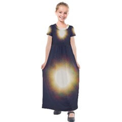 Bright Star Version One Kids  Short Sleeve Maxi Dress by okhismakingart