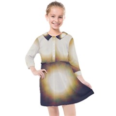 Bright Star Version One Kids  Quarter Sleeve Shirt Dress by okhismakingart